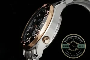 Omega Seamaster on wrist in natural lighting