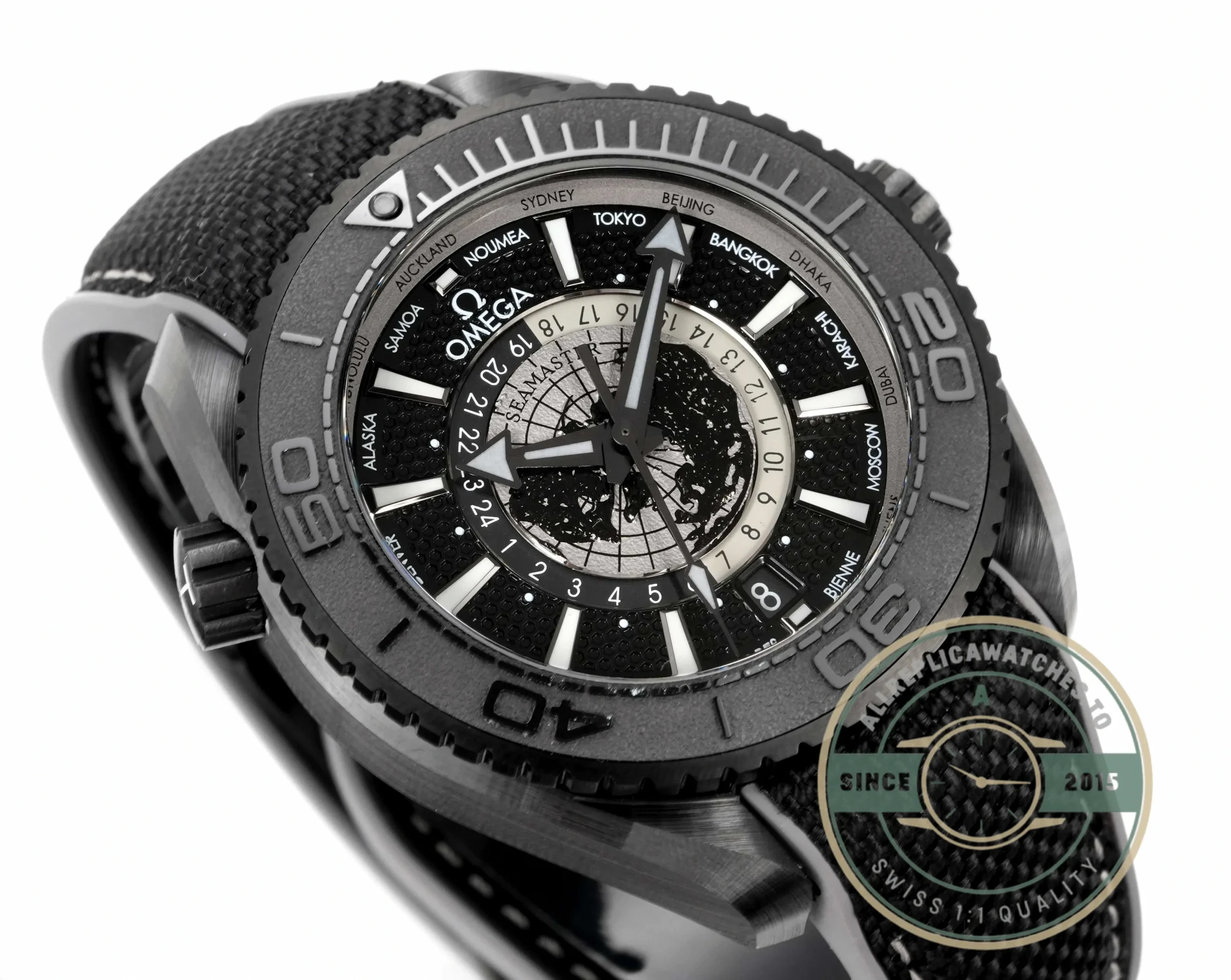 Superclone Seamaster PLANET OCEAN 600M 45.5mm Black Ceramic 215.92.46.22.01.007 - Factory Super Clone Watch