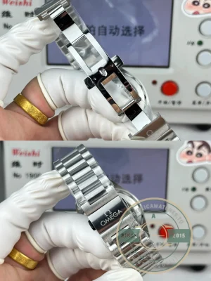 Crown and case finishing detail in studio lighting