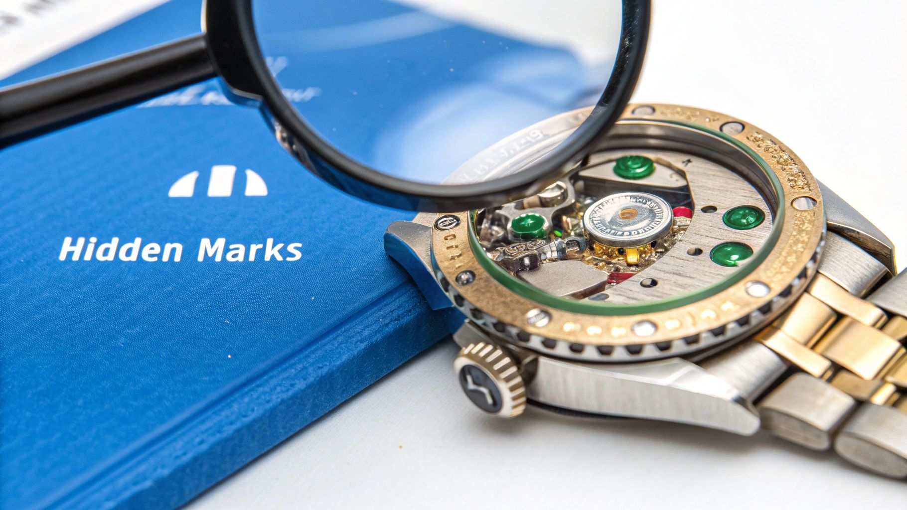 Luxury Watch Authentication Loupe Inspection Luxury Watch Authentication Loupe Inspection