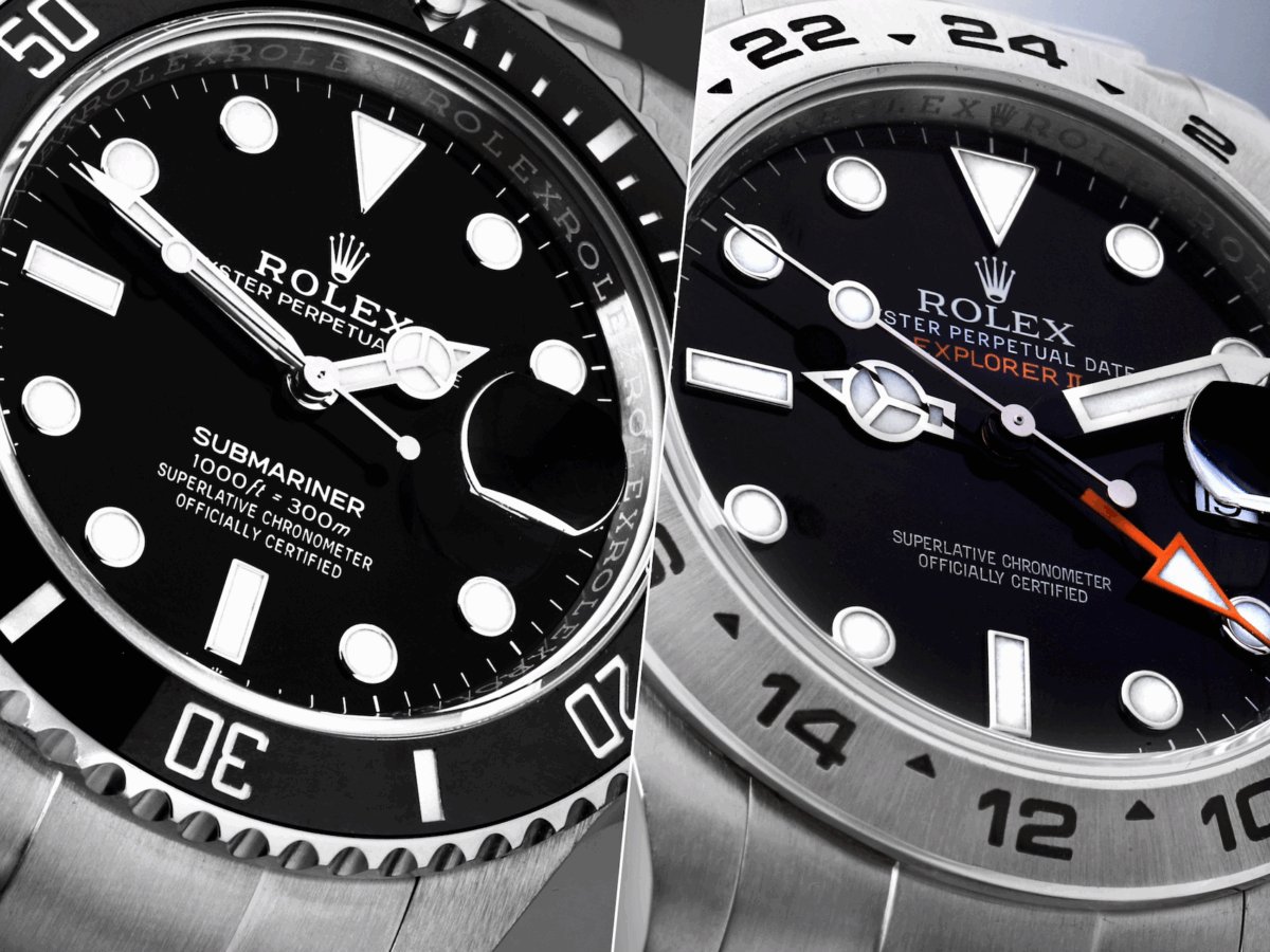 Luxury Watch Ceramic Bezel Comparison Close-Up