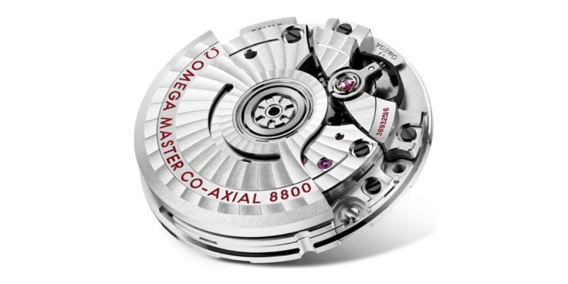 Omega Co-Axial Master Chronometer Movement Caliber 8800 Bridges Rotor Close Up Macro