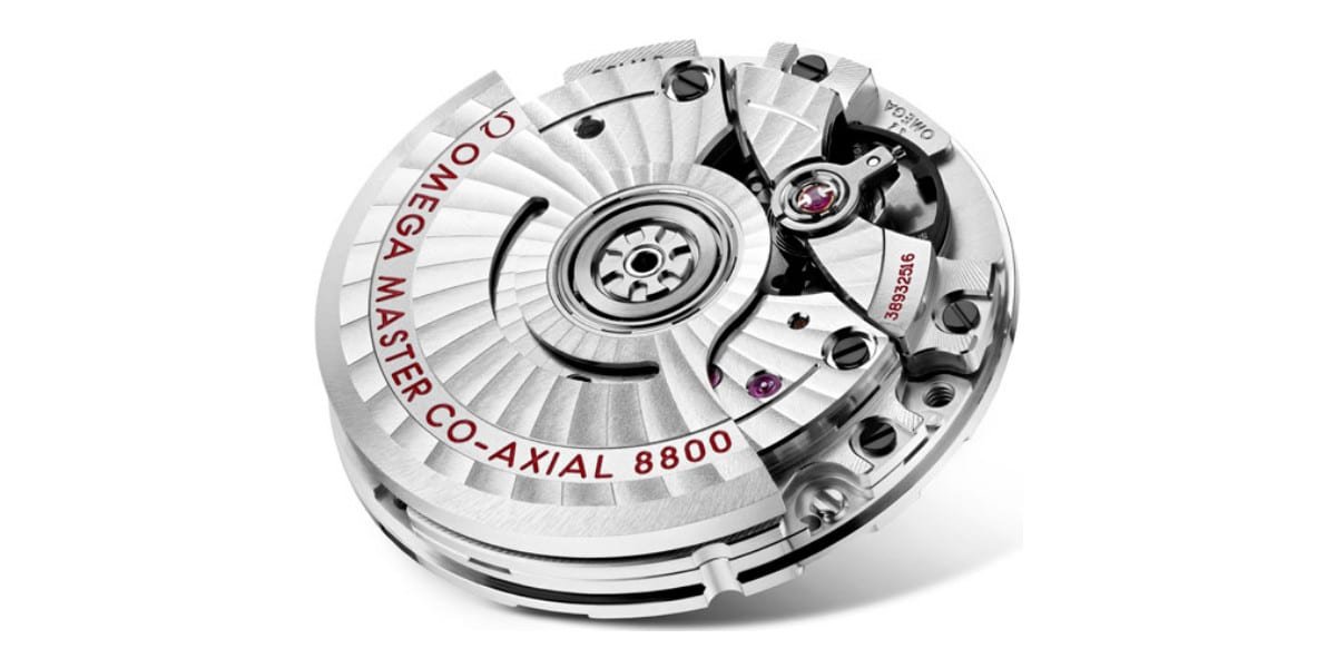 Omega Co-Axial Master Chronometer Movement Caliber 8800 Bridges Rotor Close Up Macro