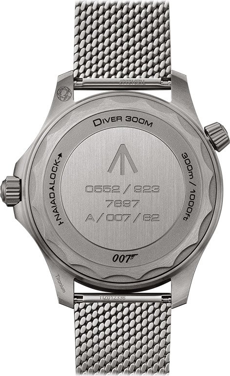 Omega No Time To Die Seamaster Caseback Movement Sapphire Crystal Titanium Case Omega No Time To Die Seamaster Caseback Movement Sapphire Crystal Titanium Case