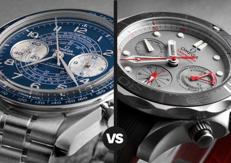 Omega Seamaster Diver 300M Blue Vs Speedmaster Moonwatch Side By Side Comparison Steel