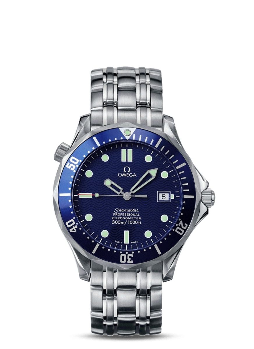 Omega Seamaster James Bond 007 Blue Dial Steel Bracelet Diver Watch