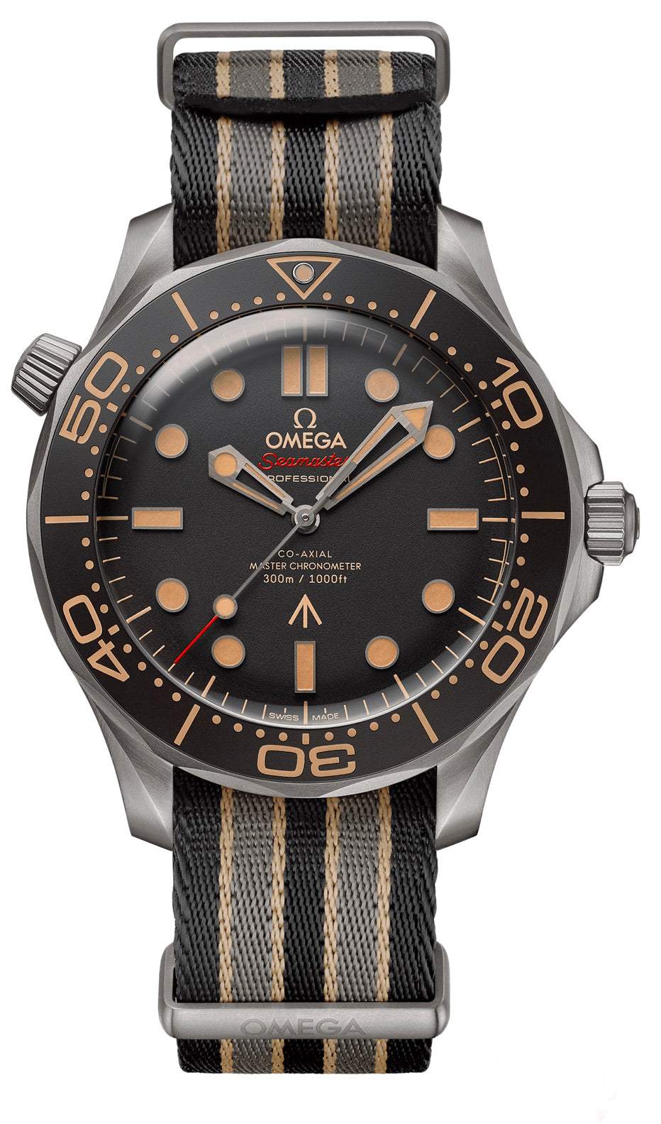 Omega Seamaster No Time To Die Titanium Mesh Bracelet James Bond 007 Watch