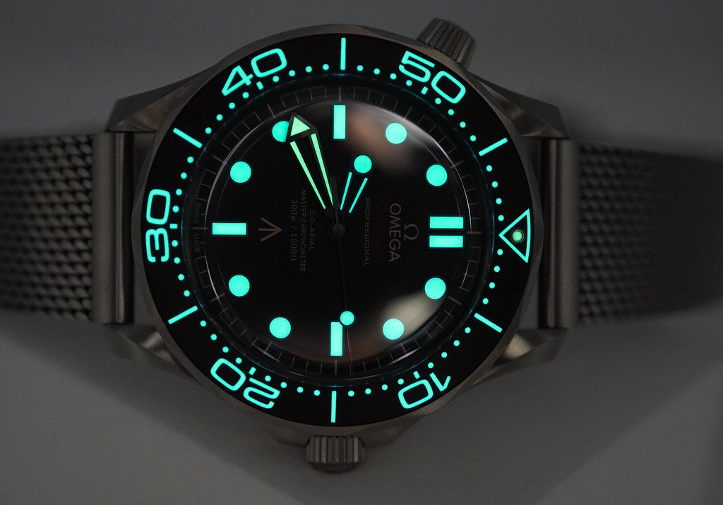 Omega Seamaster No Time To Die Titanium Mesh Bracelet 007 Full Watch Dial Bezel Omega Seamaster No Time To Die Titanium Mesh Bracelet 007 Full Watch Dial Bezel